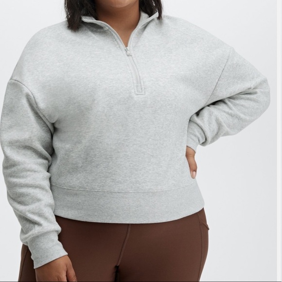 Fabletics Gray Zip Pullover Never Worn Brand New - Picture 3 of 6